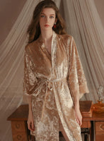 Velvet Nightgown, Sexy Lingerie, Velvet Robe