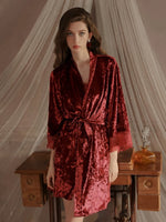Velvet Nightgown, Sexy Lingerie, Velvet Robe
