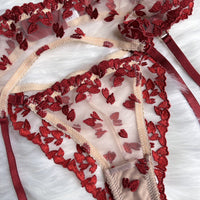 Floral Sheer Cup Lingerie Set