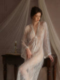 Sheer Nightgown, Lingerie Set, Slip, Loungewear, Pajama, Wedding Gift, Bridal Lingerie