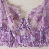 Floral Sheer Cup Lingerie Set