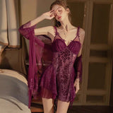 Lace Nightgown, Embroidery Lingerie Set, Loungewear, Pajama, Wedding Gift, Bridal Lingerie
