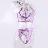 Floral Sheer Cup Lingerie Set