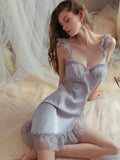 Elegant Satin Nightgown/ Robe