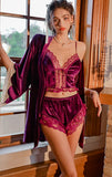Velvet Nightgown, Sexy Lingerie, Velvet Robe