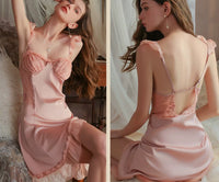 Elegant Satin Nightgown/ Robe