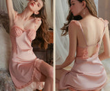 Elegant Satin Nightgown/ Robe