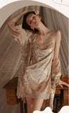 Velvet Nightgown, Sexy Lingerie, Velvet Robe