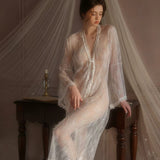 Sheer Nightgown, Lingerie Set, Slip, Loungewear, Pajama, Wedding Gift, Bridal Lingerie