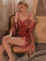 Sweetheart Velvet Nightgown, Sexy Lingerie