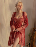 Sweetheart Velvet Nightgown, Sexy Lingerie