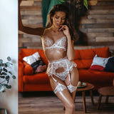 Floral Sheer Cup Lingerie Set