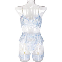 Floral Sheer Cup Lingerie Set