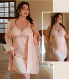 Plus Size Lace Nightie, Plus Size Dress, Plus Size Satin Lingerie Set, Plus Size Lingerie, Curvy Slip