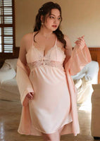 Plus Size Lace Nightie, Plus Size Dress, Plus Size Satin Lingerie Set, Plus Size Lingerie, Curvy Slip