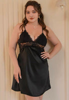 Plus Size Lace Nightie, Plus Size Dress, Plus Size Satin Lingerie Set, Plus Size Lingerie, Curvy Slip