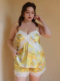 Plus Size Lace Nightie, Plus Size Dress, Plus Size Satin Lingerie Set, Plus Size Lingerie, Curvy Slip