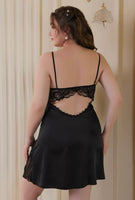 Plus Size Lace Nightie, Plus Size Dress, Plus Size Satin Lingerie Set, Plus Size Lingerie, Curvy Slip