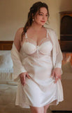 Plus Size Lace Nightie, Plus Size Dress, Plus Size Satin Lingerie Set, Plus Size Lingerie, Curvy Slip