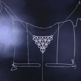 Lingerie Set, Zinc Alloy Rhinestone Panties, Body Chain for Women, Jewel Underwear, Jewel Panties, Body Decoration