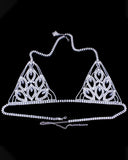 Lingerie Set, Zinc Alloy Rhinestone Bra, Body Chain for Women, Body Decoration