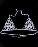 Lingerie Set, Zinc Alloy Rhinestone Bra, Body Chain for Women, Body Decoration