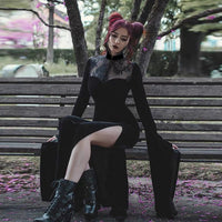 Halloween Dress, Halloween Lingerie, Outfit, Punk Rock Style, Velvet Dress, Uniform, Cosplay