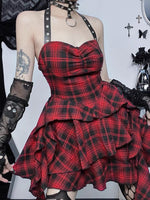 Halloween Dress, Halloween Lingerie, Outfit, Punk Rock Style, Plaid Dress, Lingerie, Uniform, Cosplay