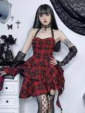 Halloween Dress, Halloween Lingerie, Outfit, Punk Rock Style, Plaid Dress, Lingerie, Uniform, Cosplay