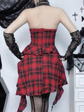 Halloween Dress, Halloween Lingerie, Outfit, Punk Rock Style, Plaid Dress, Lingerie, Uniform, Cosplay