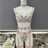 Floral Sheer Cup Lingerie Set