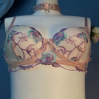 Floral Sheer Cup Lingerie Set