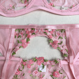 Floral Sheer Cup Lingerie Set