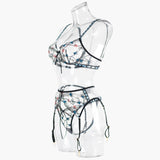 Floral Sheer Cup Lingerie Set