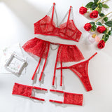 Floral Sheer Cup Lingerie Set