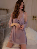 Lace Lingerie Set, Sheer Nightgown, Lace Robe, Cute Lingerie, Nightwear