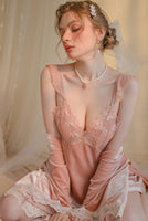 Elegant Velvet Lingerie Set, Velvet Pajama, Exquisite Robe, Dreaming Lingerie, Nightwear