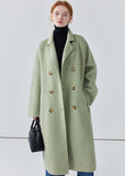 Women long double-sided woolen coat loose coat autumn coat