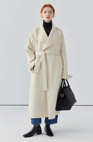 Long double-sided wool coat women's cashmere coat high-end autumn coat