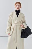 Long double-sided wool coat women's cashmere coat high-end autumn coat