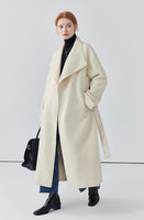 Long double-sided wool coat women's cashmere coat high-end autumn coat