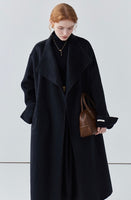 Long double-sided wool coat women's cashmere coat high-end autumn coat