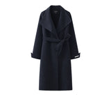 Long double-sided wool coat women's cashmere coat high-end autumn coat