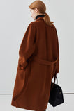 Women long double-sided wool coat cashmere coat autumn coat