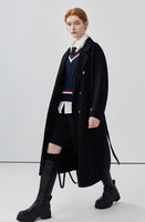 Women long double-sided wool coat cashmere coat autumn coat