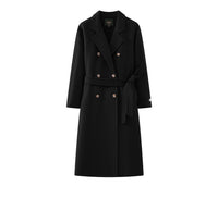 Women long double-sided wool coat cashmere coat autumn coat