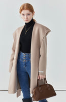 Women double-sided 100% wool coat cashmere coat autumn coat