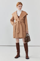 Women double-sided 100% wool coat cashmere coat autumn coat