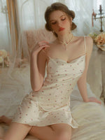 Satin Nightgown, Silky Nightie, Lingerie, Pajama, Loungewear