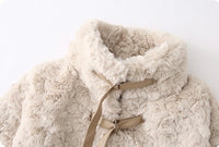 Winter faux rabbit fur coat women's plush thickened warm coat